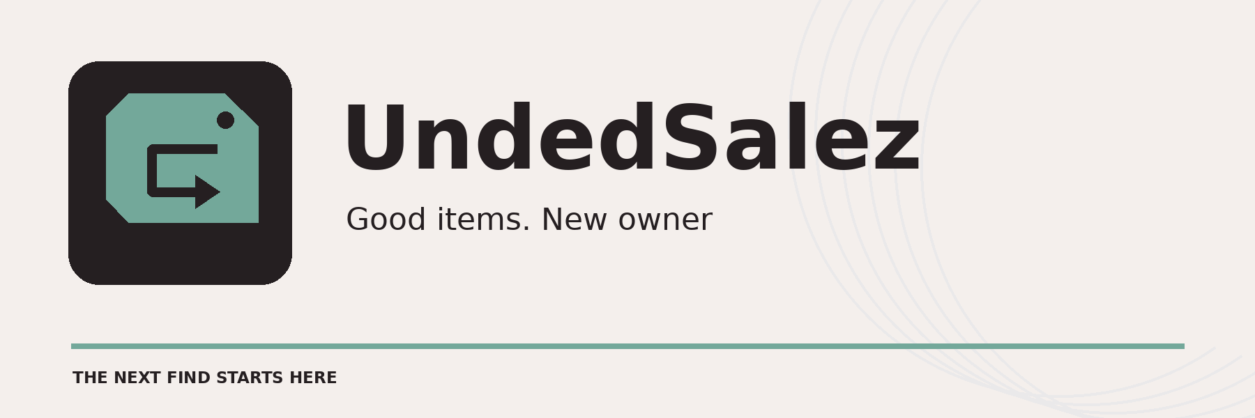 UndedSalez. Good items. New owner. The next find starts here.